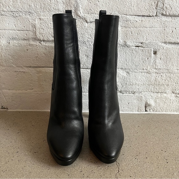 ❌ SOLD ❌ Saint Laurent Platform Boots in Black Leather - Picture 2 of 9